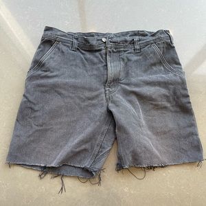 Patagonia men’s utility shorts gray denim 36